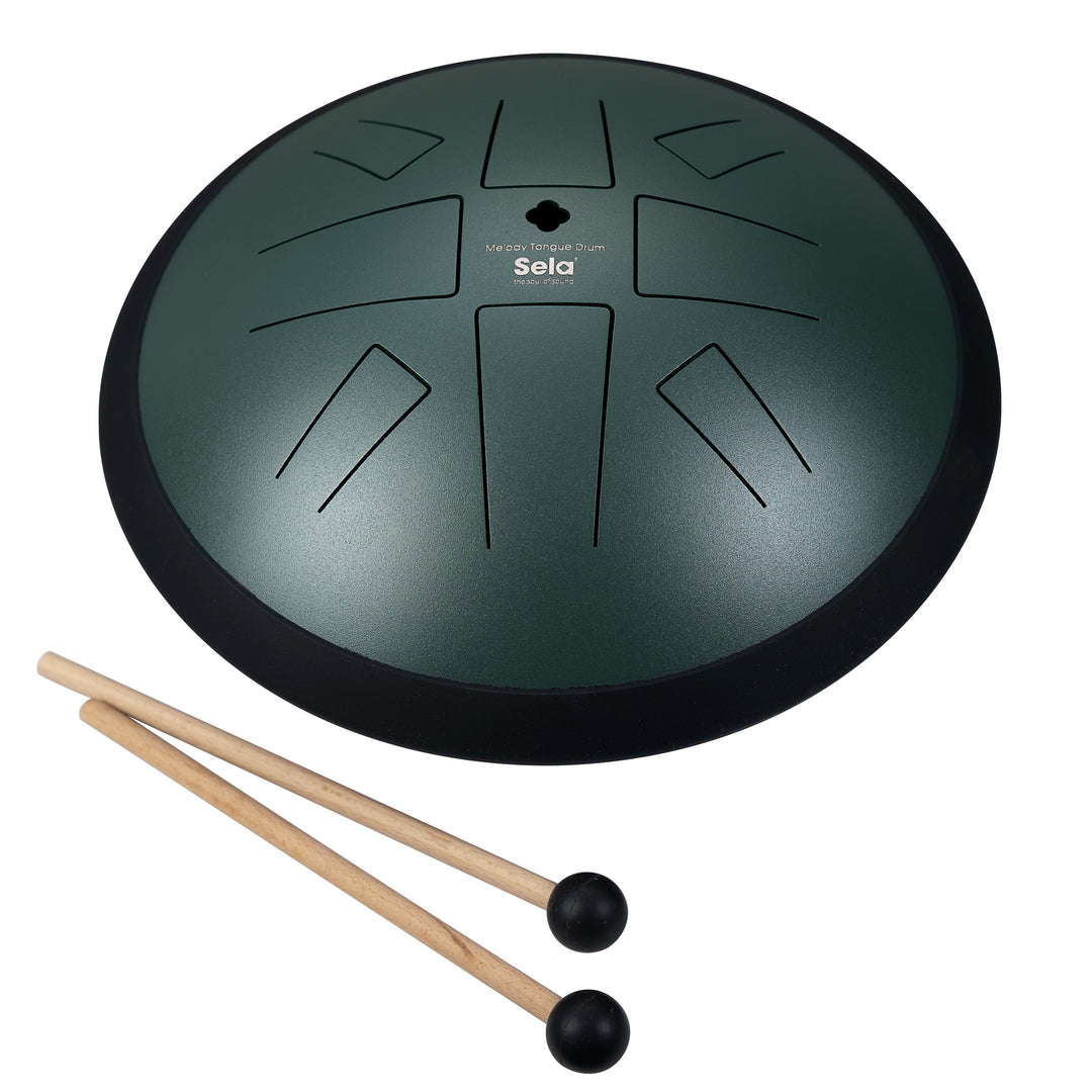 Sela SE373 Melody Tongue Drum 10“ C Golden Gate Dark Green
