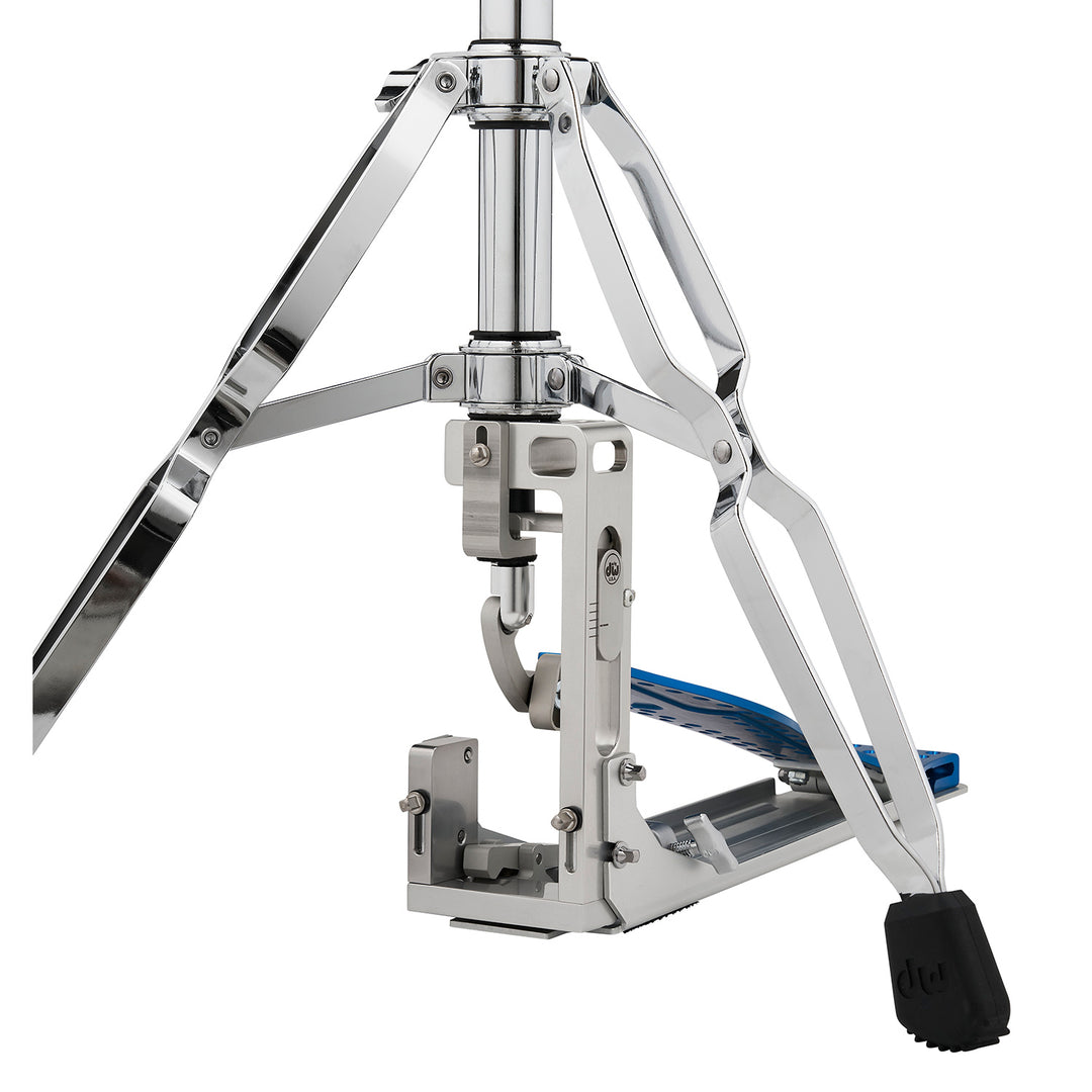 DW CPMDDHH2BL Machined Direct Drive Hi Hat - 2 Legs w/ Blue Footboard & Heel
