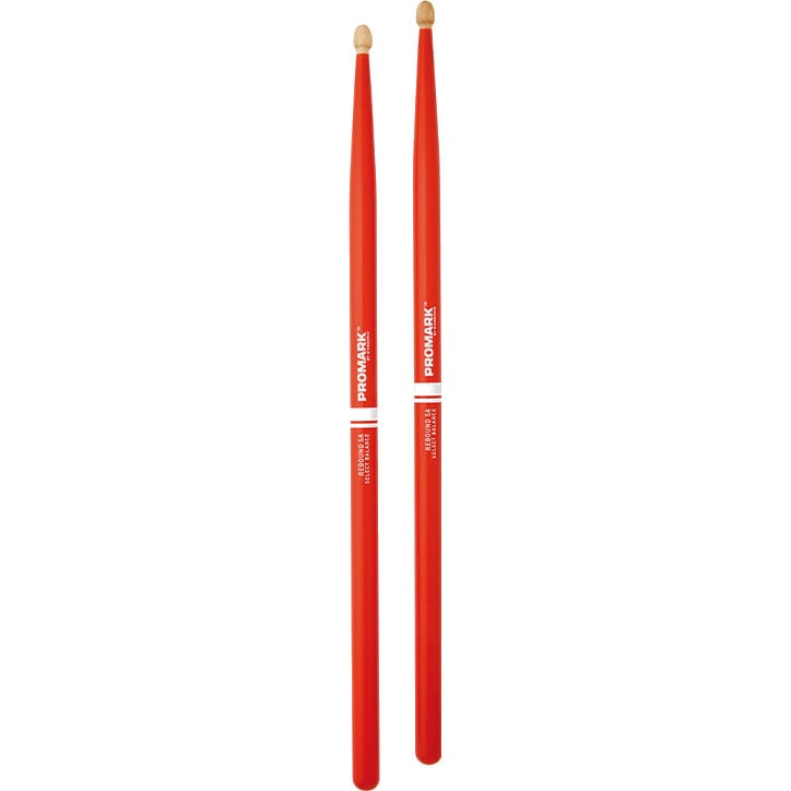 Promark RBH565AW-ORANGE-Promark Rebound 5A Acorn Tip Orange Drumsticks