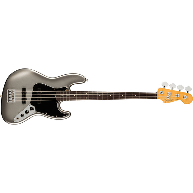 Fender American Professional II Jazz Bass Rosewood Fingerboard Electric Bass Guitar - Mercury