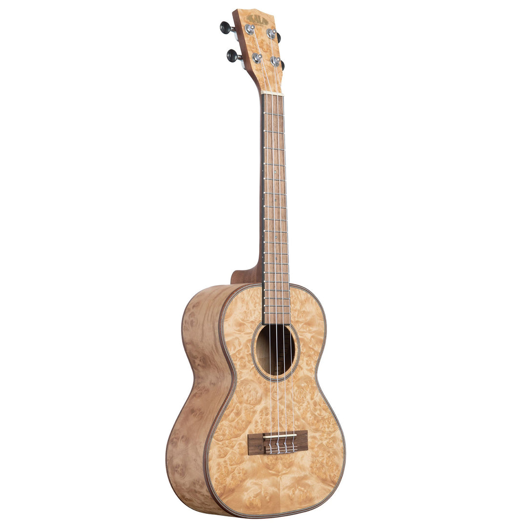 Kala KA-CARA-BUR-T Salted Caramel Exotic Burl Tenor Ukulele w/ Bag