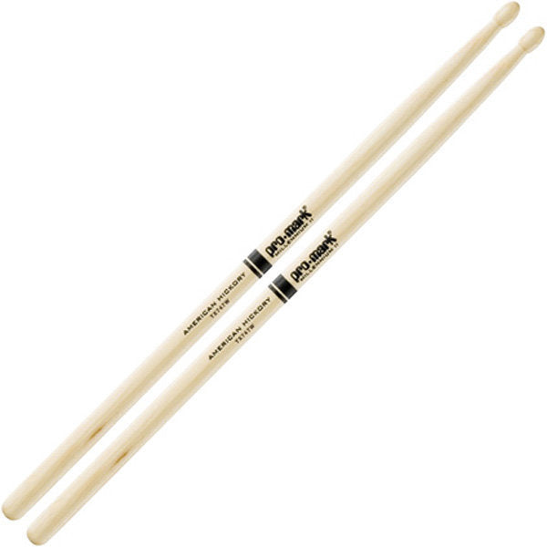 Promark TX747W-Promark American Hickory 747 Wood Tip Rock Drumsticks