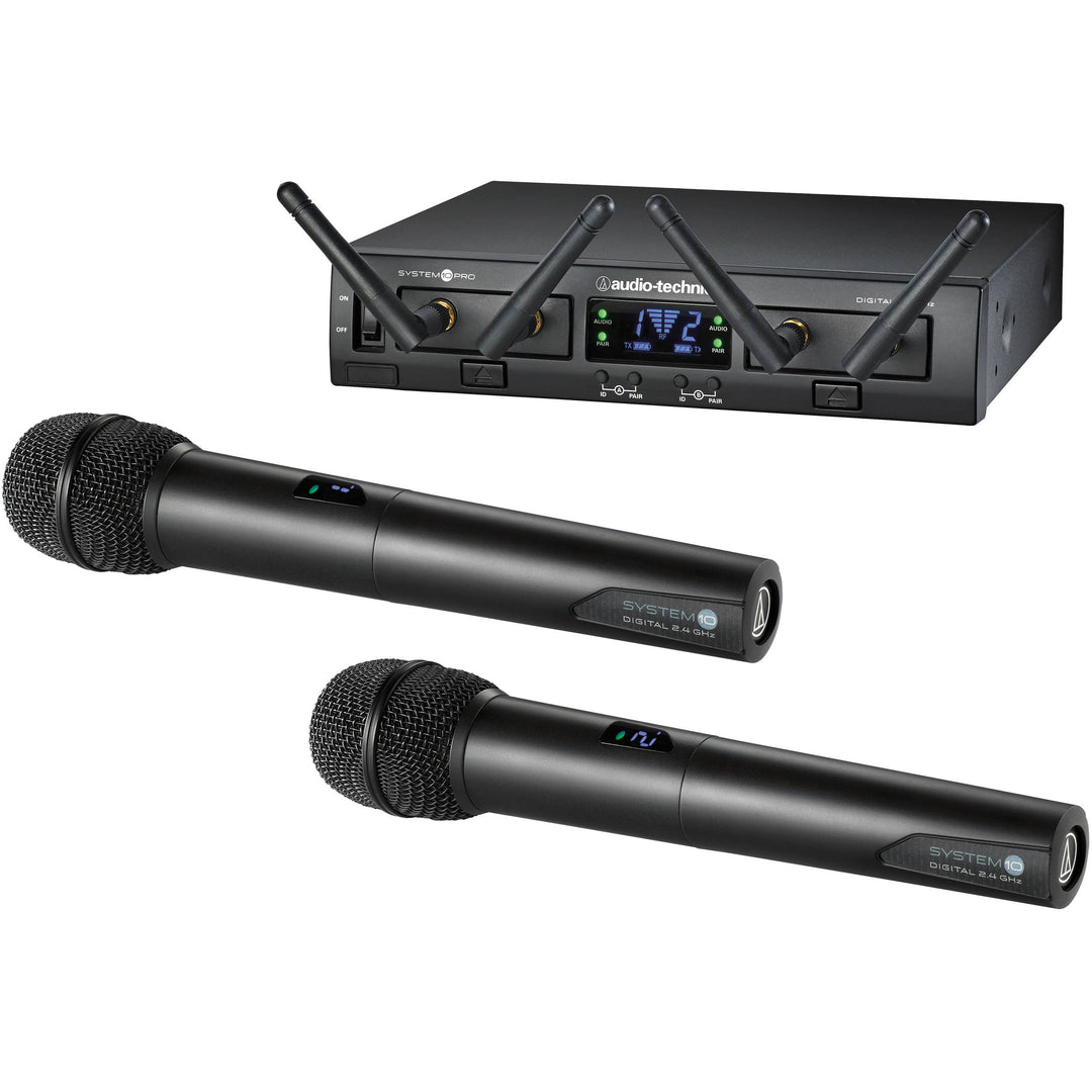 Audio-Technica ATW-1322 System 10 PRO Dual Digital Wireless Rackable System - 2x ATW-T1002 Handheld