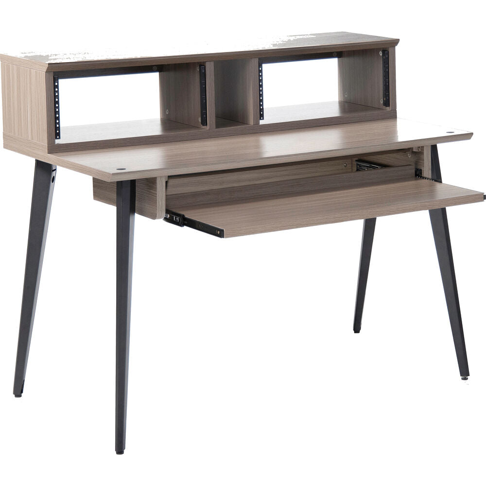 Gator Elite Furniture Series Main Desk - Driftwood Gray