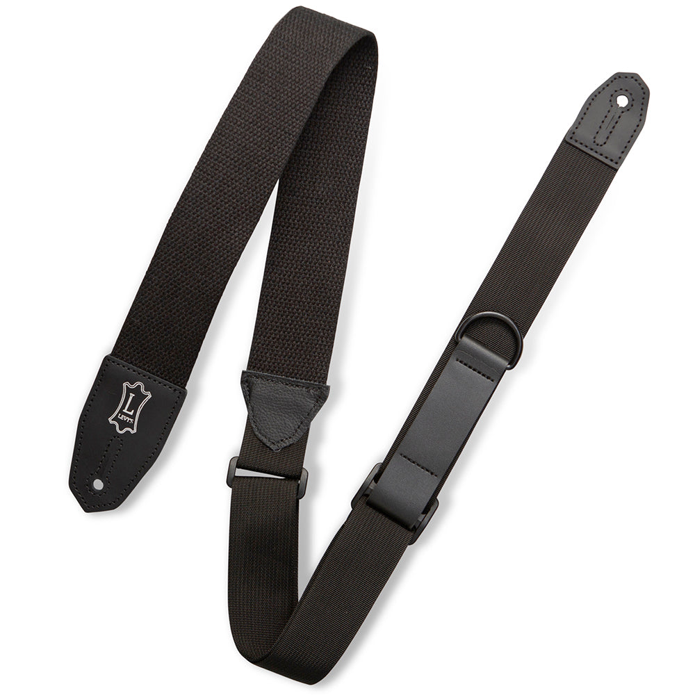Levy’s MRHC-BLK Right Height Cotton Guitar Strap - Black