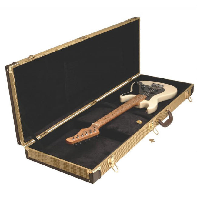 On-Stage GCE6000T Hardshell Electric Guitar Case - Tweed