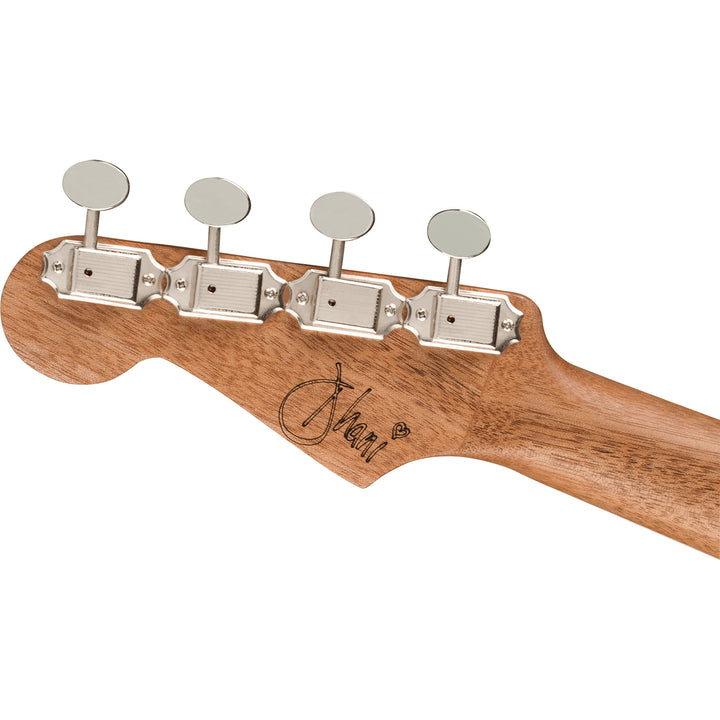 Fender Dhani Harrison Uke Walnut Fingerboard Tenor Ukulele - Sapphire Blue