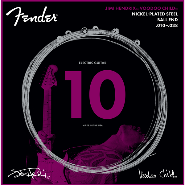 Fender Jimi Hendrix Voodoo Child Electric Guitar Strings 10-38
