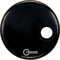 Aquarian RSM14BKT- Aquarian 14'' Regulator RSM Offset Hole Gloss Black W/Tom Hoop