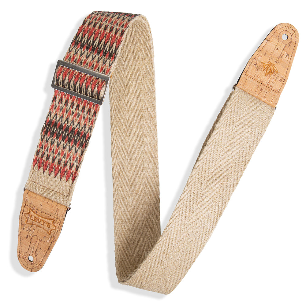 Levy’s MH8P-006 Towers Hemp Natural Guitar Strap