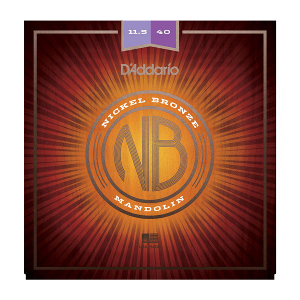 D'Addario NBM11540 - SET MANDO NICKEL BRZE CUST MED