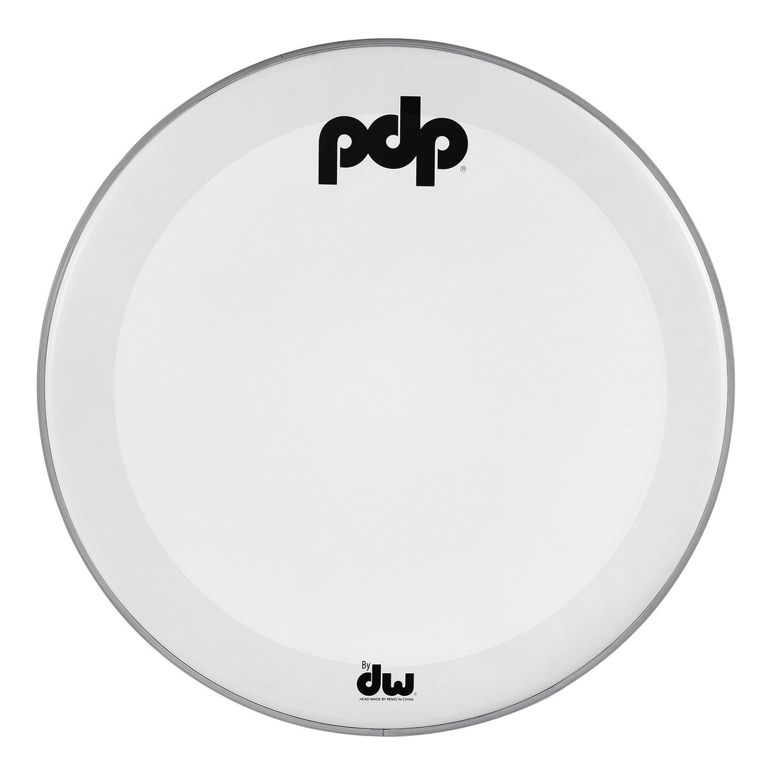 PDP PDACDH18WCKR White Coated Kick Resonant Logo Head - 18"