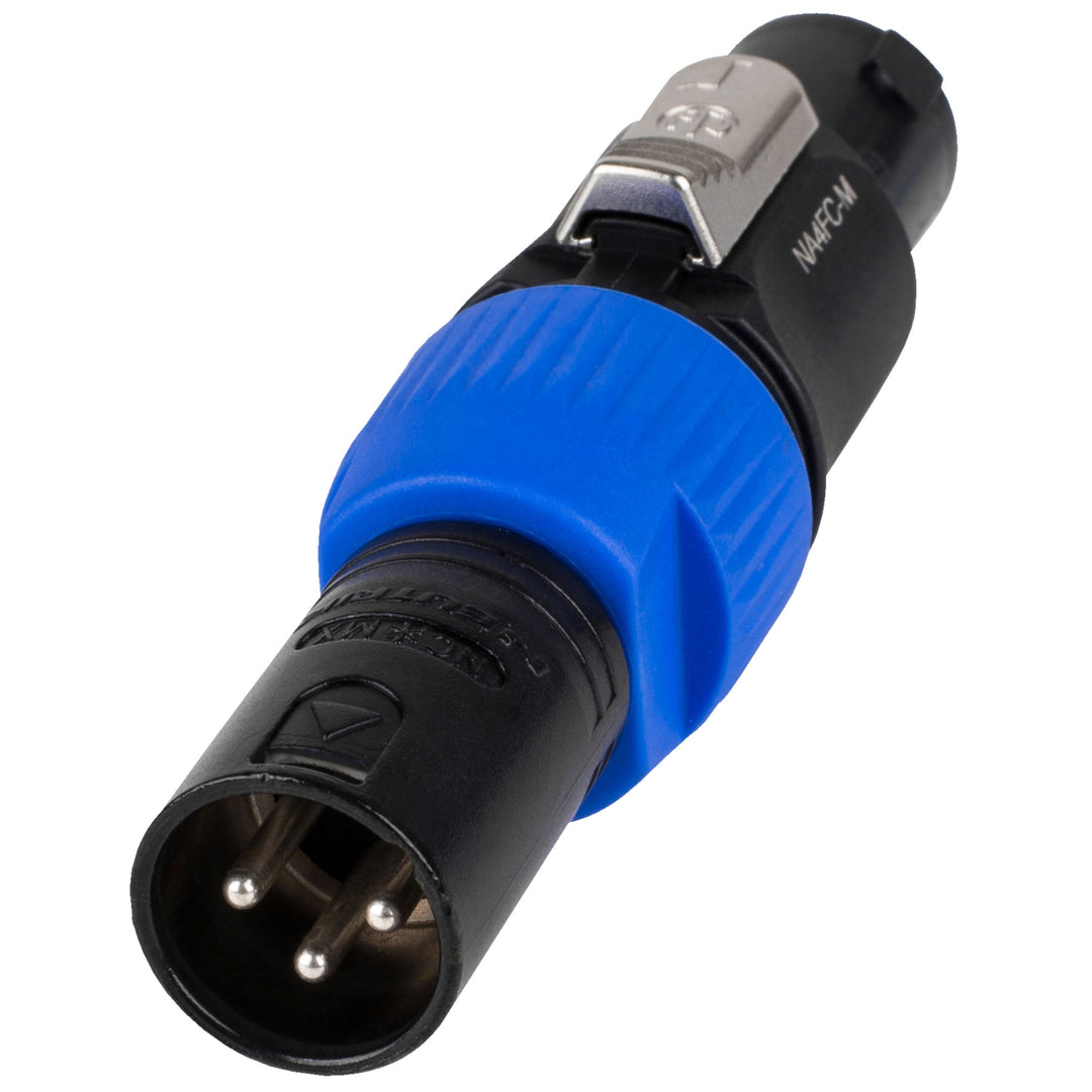 Neutrik NA4FC-M - Inline NL4FC to XLRM Adapter