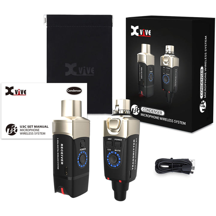 Xvive U3C 2.4 GHz Wireless System for Condensor Mic