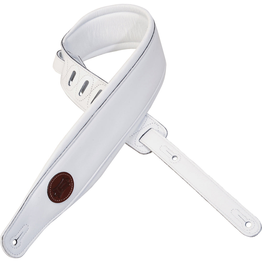 Levy's MSS2-WHT Garment Leather Guitar Straps