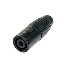 Neutrik NLT8MX-BAG - Black Male Inline Speakon -8 Pole with Silver Contacts