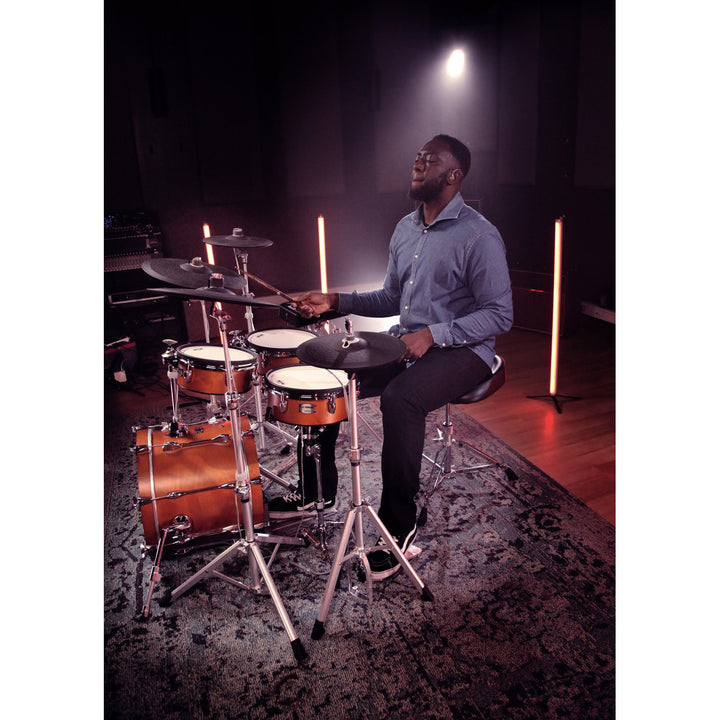 Yamaha DTX10KXRW Electronic Drum Kit with Module, TCS Pad Set, Cymbals, Hardware and Rack-Real Wood (dtx-10-kx-rw)