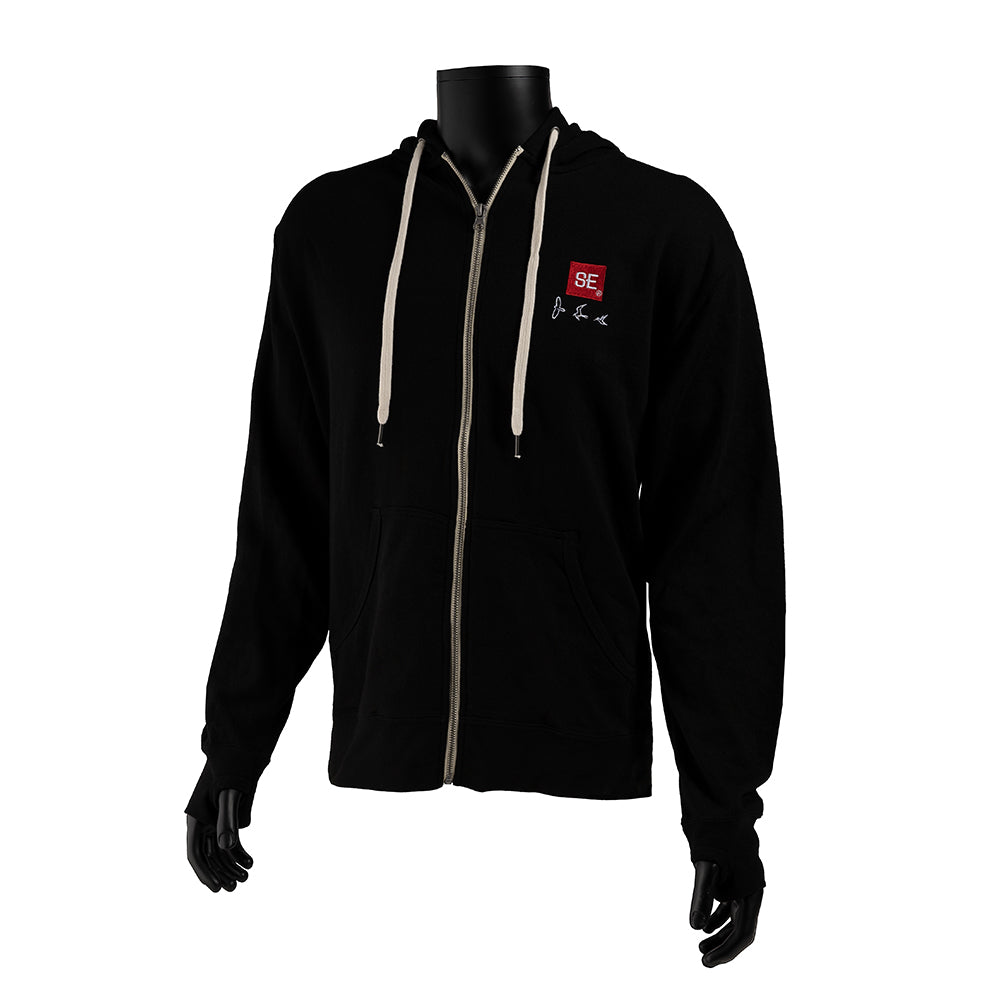 PRS SE Hoodie, Full-Zip - Black