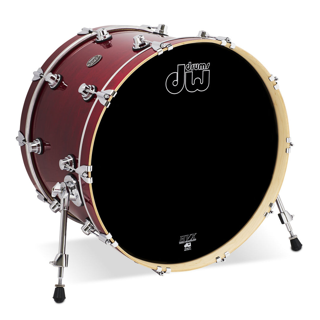 DW Performance Series Bass Drum 14x22 Gloss Lacquer - Cherry Stain