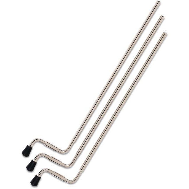 DW Standard Length Aluminum Floor Tom Leg, 21'' - Nickel (3 Pack)