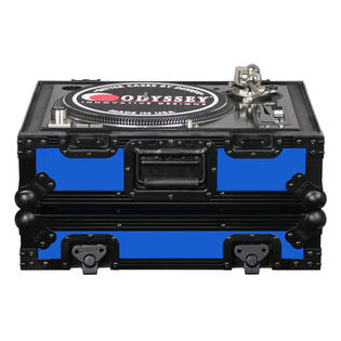 Odyssey FR1200BKBLUE Flight Ready Series Turntable Case (Black and Blue)