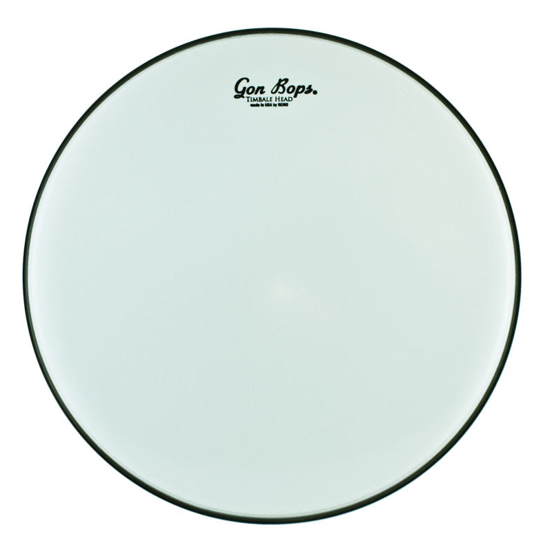 Gon Bops DH15TH - Remo 15'' Smooth White Timbale Head w/GB Logo