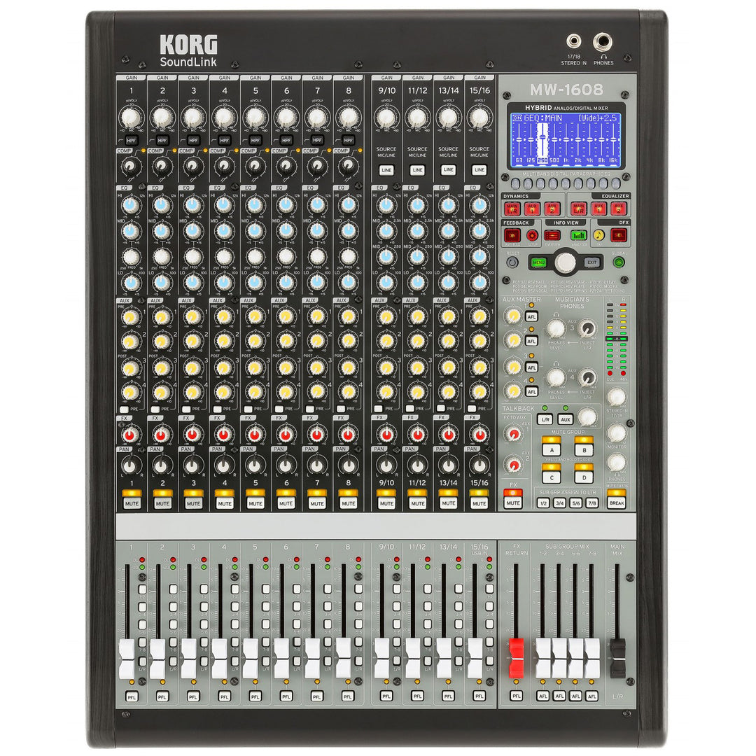 Korg MW-1608 Hybrid Analog Digital Mixer 16-Channels