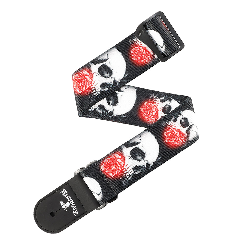 D'Addario ALCHEMY WOVEN GUITAR STRAP 50MM - LUMINOUS ROSE