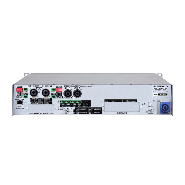 Ashly nXe4002 amplifier plus OPDante and OPDAC4 Option Cards