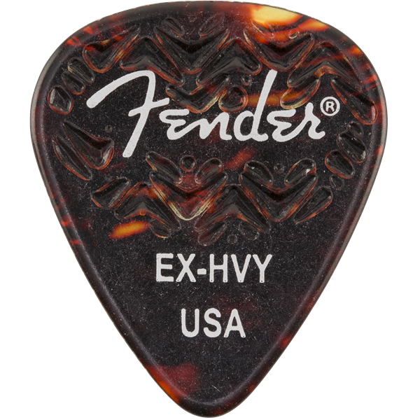 Fender 351 Shape Wavelength Celluloid Picks — 6-Pack - Shell