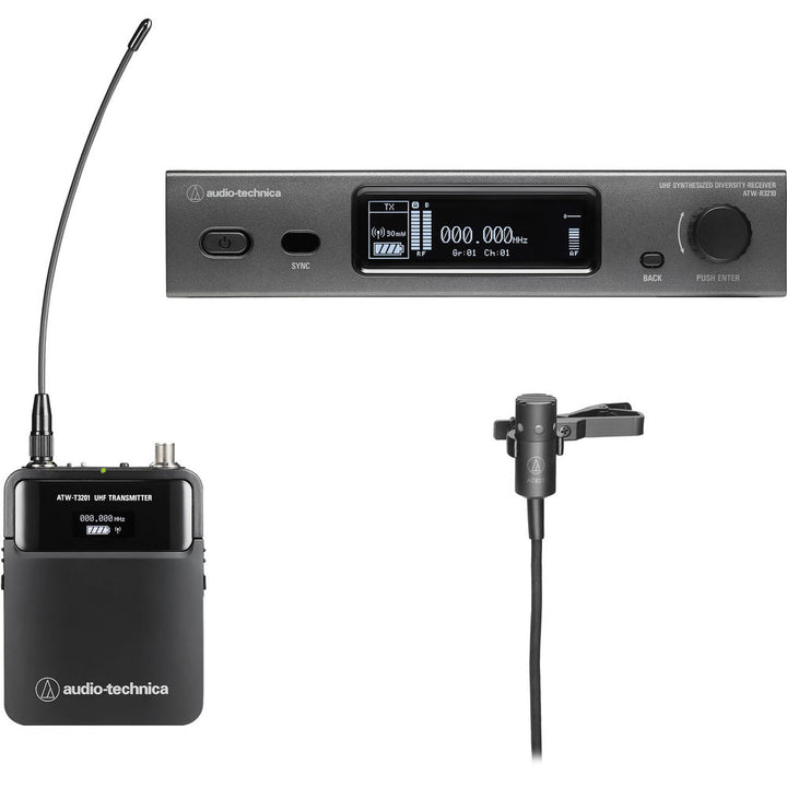 Audio-Technica ATW-3211/831 3000 Series Wireless Cardioid Lavalier Microphone System (EE1: 530 to 590 MHz)