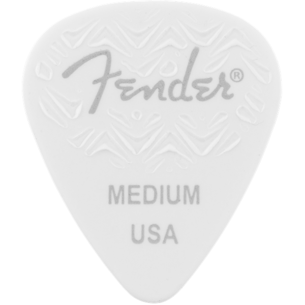 Fender 351 Shape Wavelength Celluloid Picks — 6-Pack - White