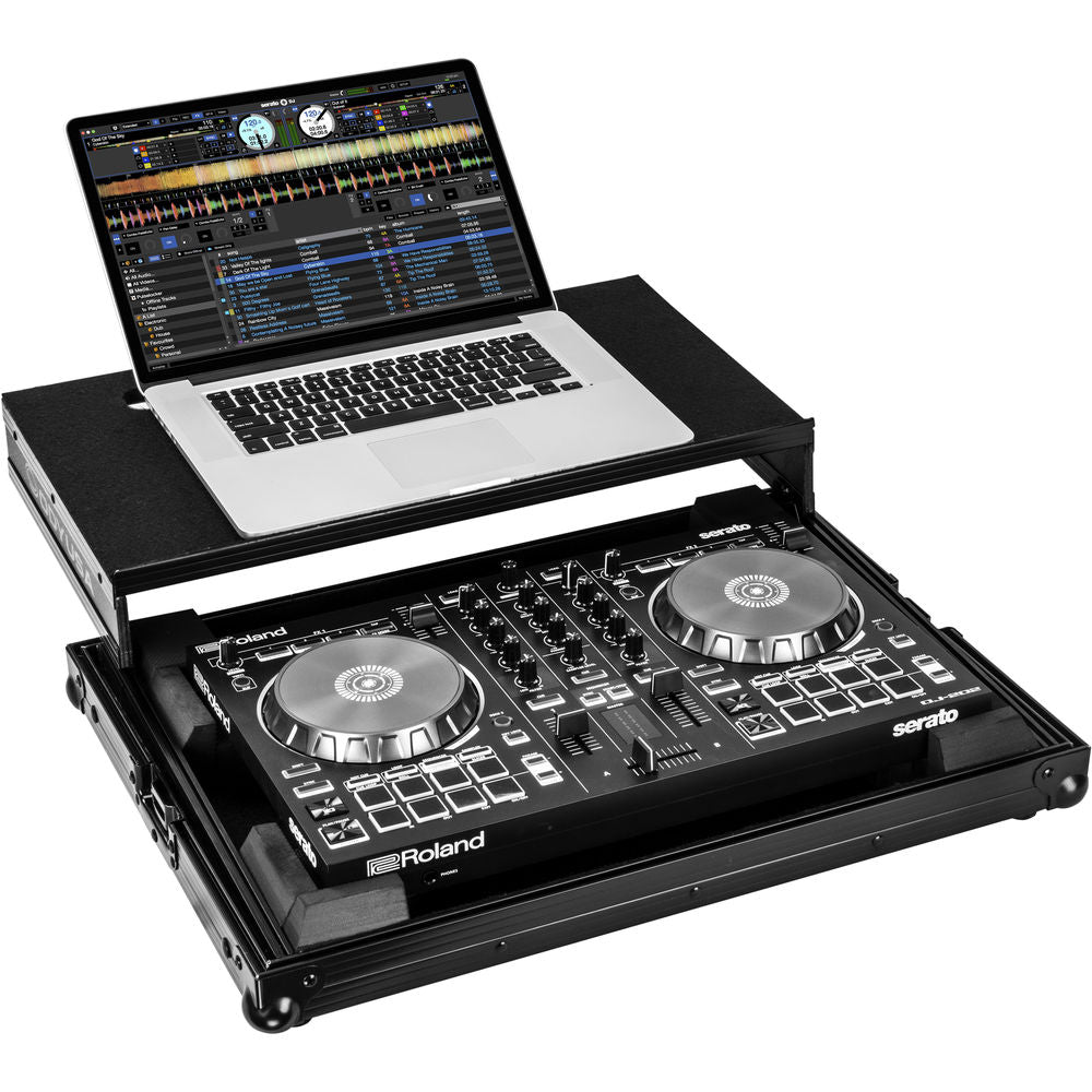 Odyssey FRGSDJ202BL Flight Zone Low-Profile Glide Style Case for Roland DJ-202 DJ Controller - Black
