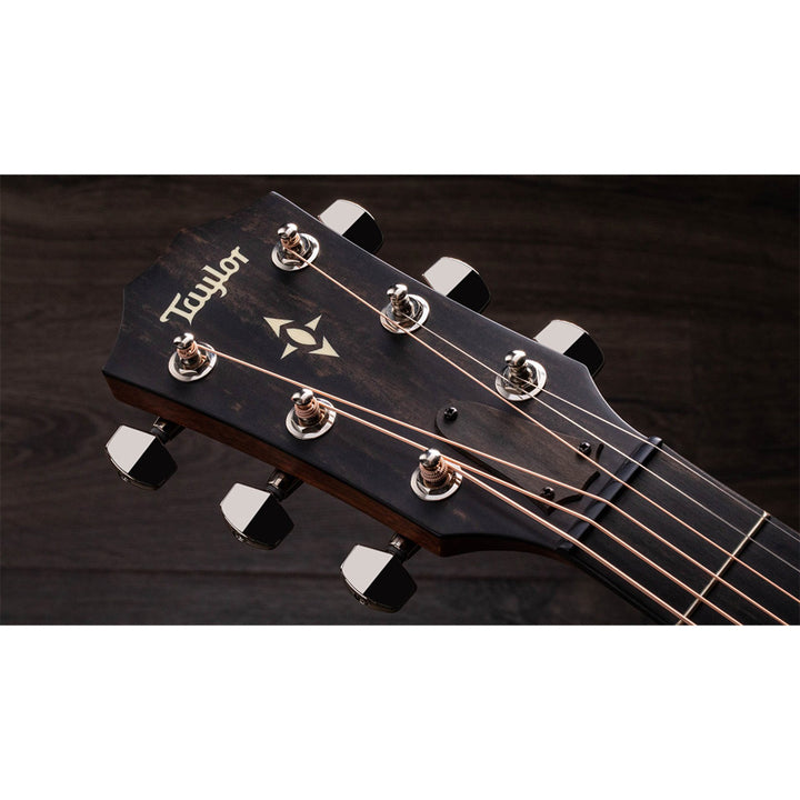 Taylor Guitars Builder's Edition 517e, West African Crelicam Ebony Fretboard, Expression System ® 2 Electronics, Non-cutaway with Taylor Deluxe Hardshell-Western Floral Case