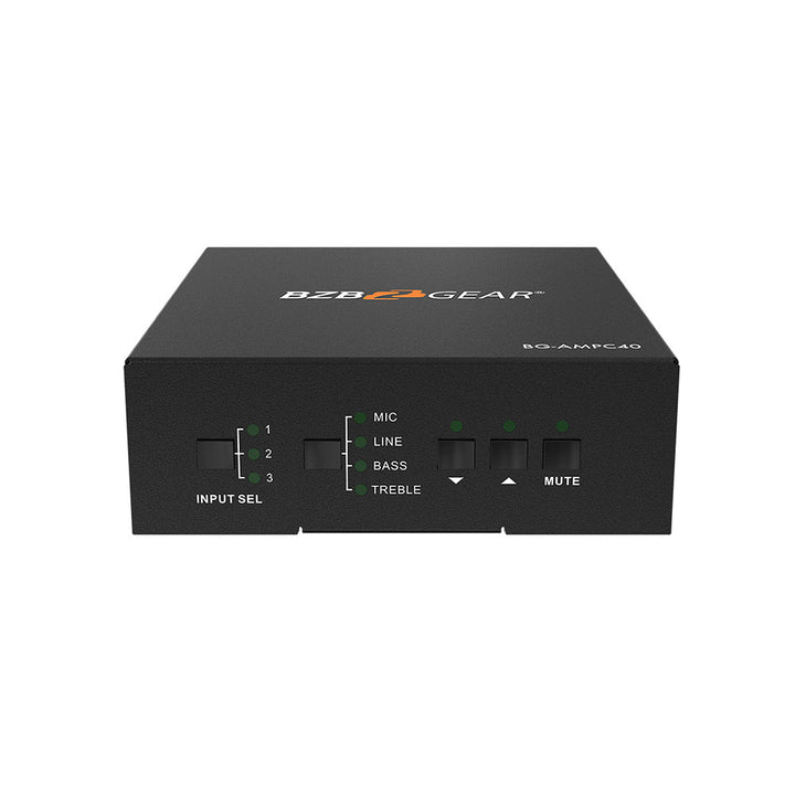 BZBGEAR - 40 Watt 70V Stereo/Mono 2CH Audio Amplifier