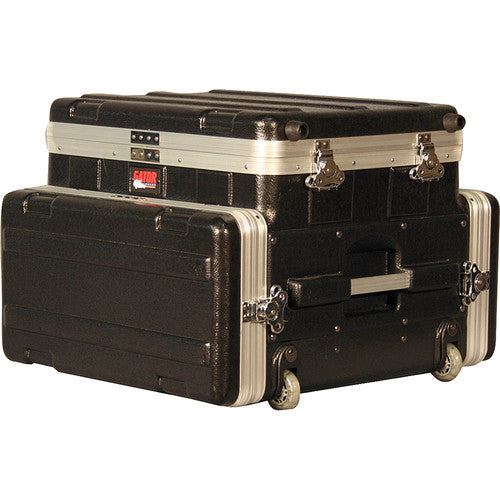Gator GRC-STUDIO-4-GO-W ATA Molded PE Case for Laptop Over 4-Space Rack w/ Wheels