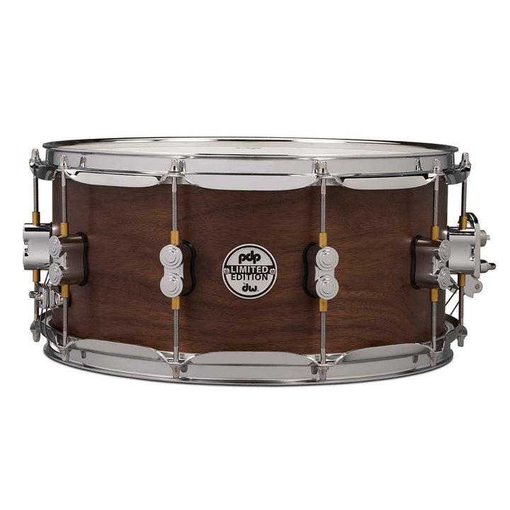PDP Concept Series Maple Hybrid Limited Edition “EXT-PLY” 6.5x14 Snare Drum w/ Chrome Hardware - Walnut Natural Satin