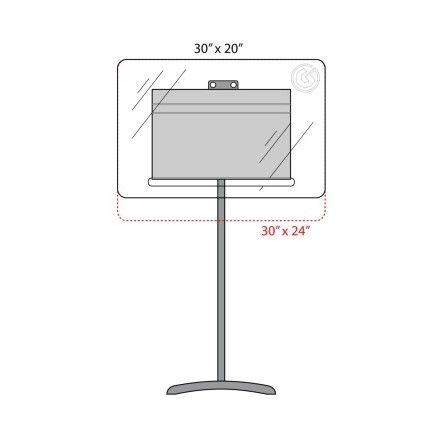 Gibraltar Sound and Virus Shield for Music Stand 24x30 GMS-5