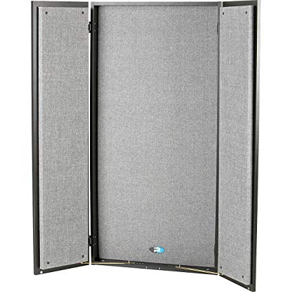 Primacoustic FlexiBooth Wall mount vocal booth, 24'' x 48'' x 6'' (Black/Grey)