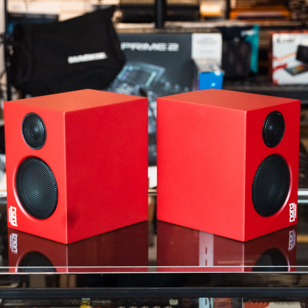 Nord Piano Monitors w/ Mounting Brackets (Pair) - Red (Open Box)
