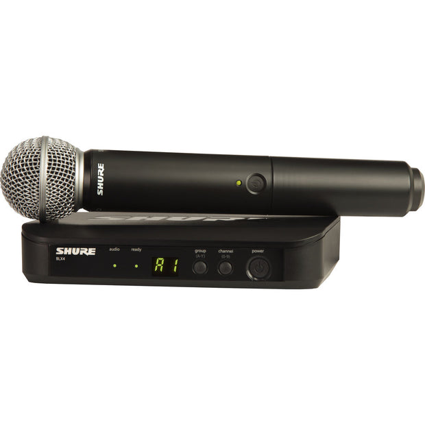 Shure BLX24 Handheld Vocal Wireless Microphone System SM58 Standard J11: 596 - 616 MHz