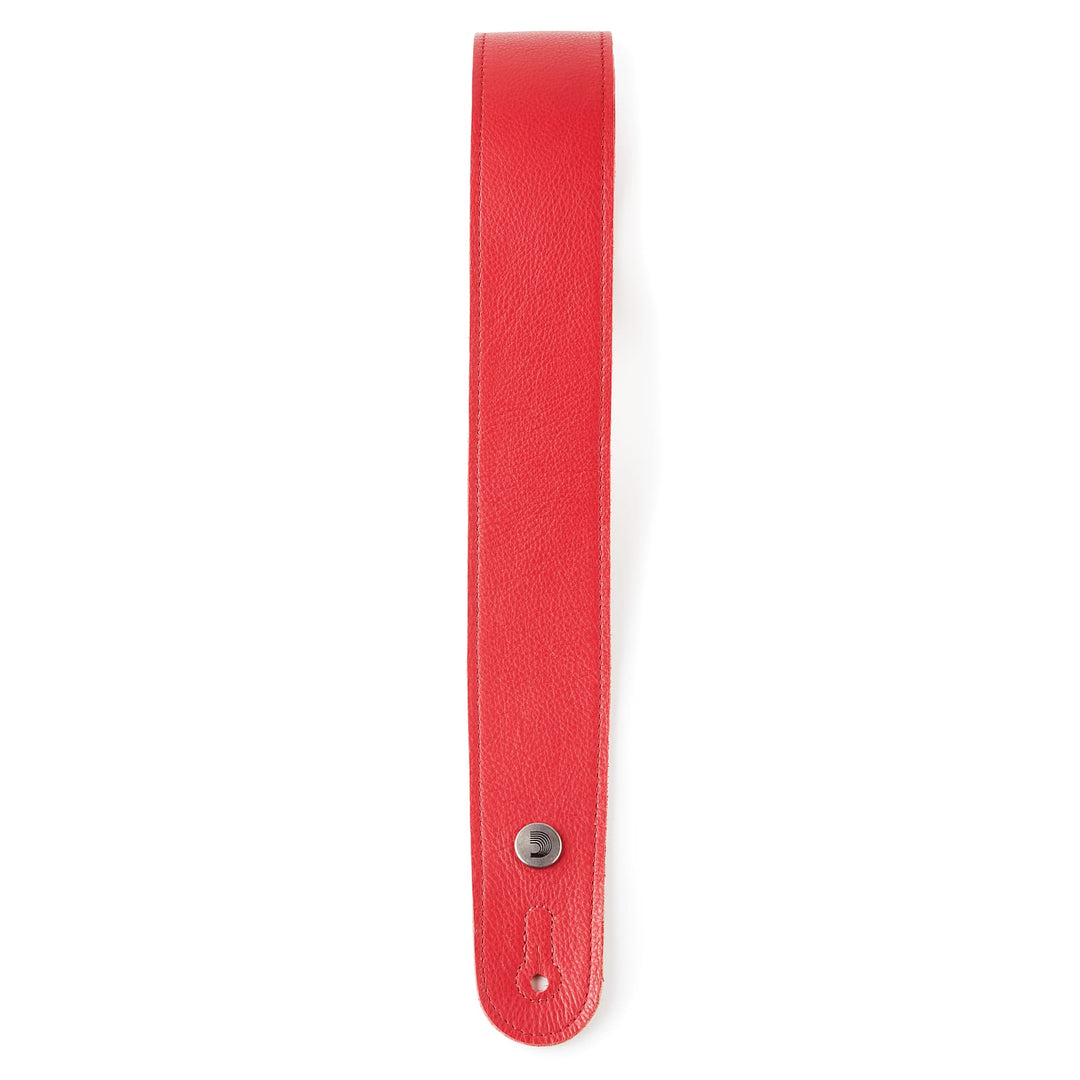 D'Addario 20GL02 - 2.0 GARMENT LEATHER STRAP, RED