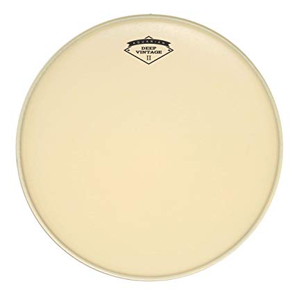 Aquarian DVII18B Deep Vintage II Vintage Coated 10/10 Double Ply Bass Drumhead with Felt Strip
