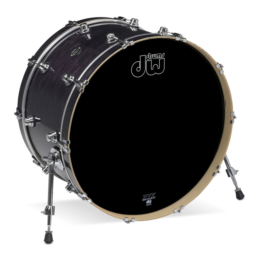 DW Performance Series Bass Drum 14x24 Gloss Lacquer - Ebony Stain