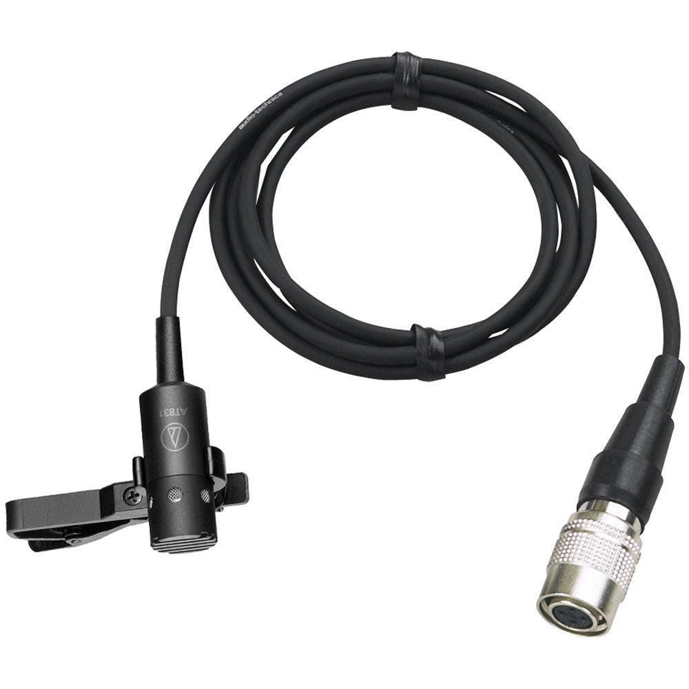 Audio-Technica AT831c Miniature Cardioid Condenser Lavalier Microphone - UniPak Connector