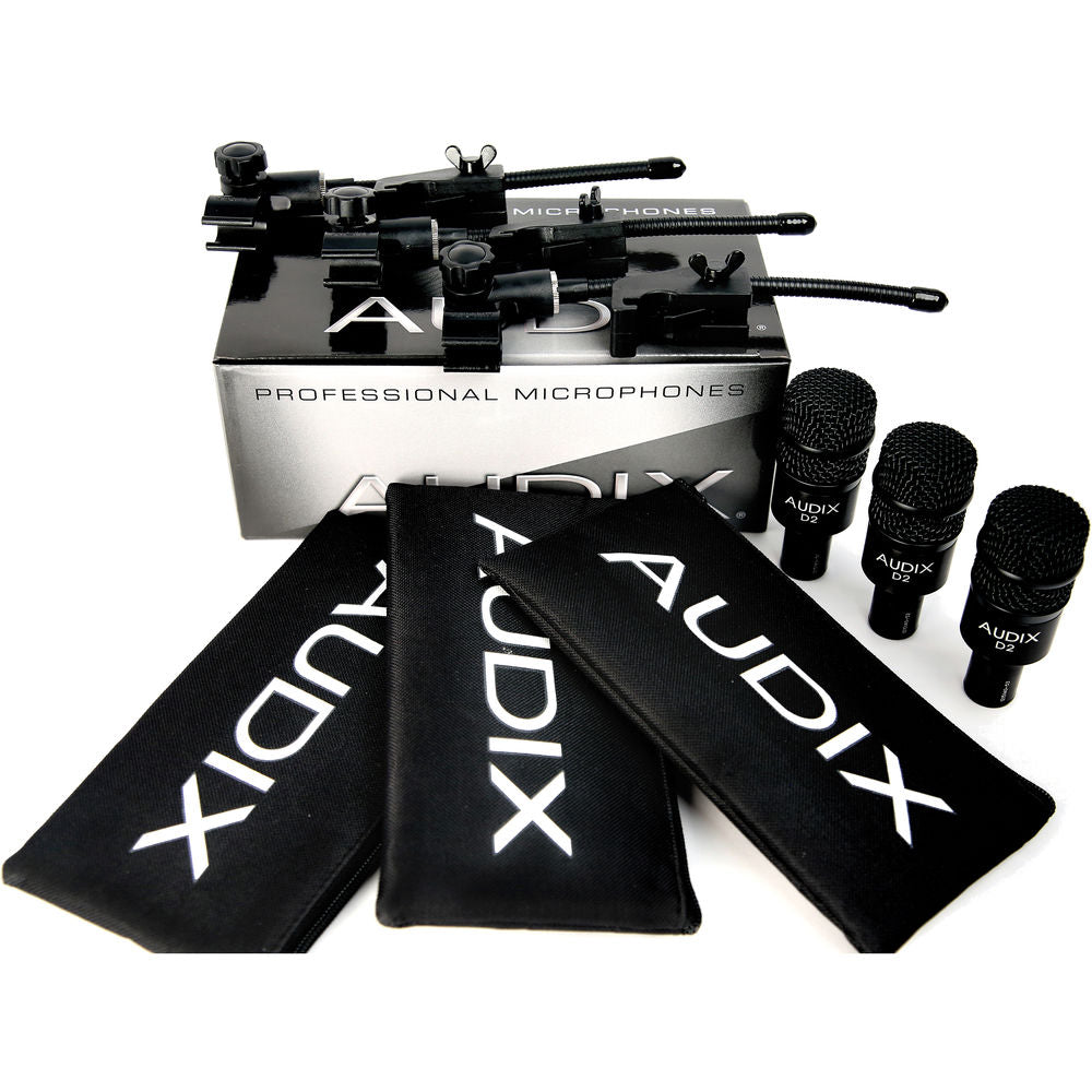 Audix D2 Dynamic Instrument Microphone (3-Pack)