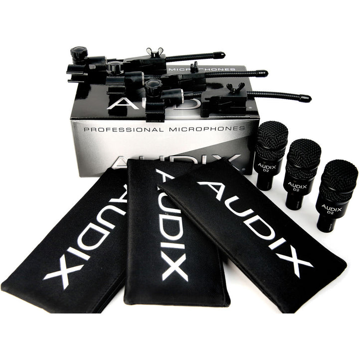 Audix D2 Dynamic Instrument Microphone (3-Pack)