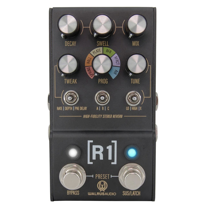 Walrus Audio MAKO Series: R1 High-Fidelity Stereo Reverb Guitar Effect Pedal