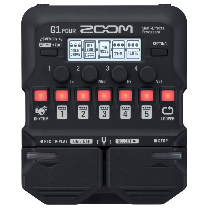 Zoom G1 FOUR Multi-Effect Processor Guitar Pedal