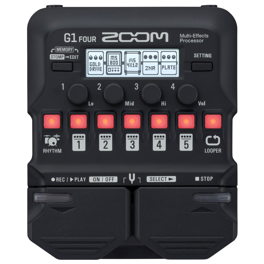 Zoom G1 FOUR Multi-Effect Processor Guitar Pedal